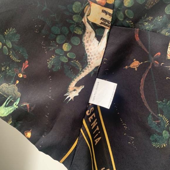 Black Animal Print Scarf Top with Adjustable Straps - Picture 8 of 10